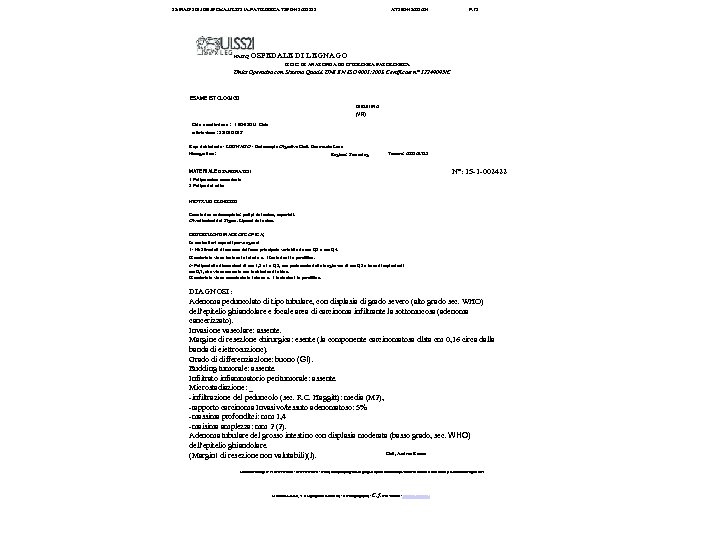 28 -MAG-2015 09: 59 Da: A. ULSS 21 A. PAT 0 L 0 GICA