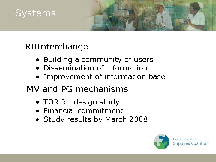 Systems RHInterchange • Building a community of users • Dissemination of information • Improvement