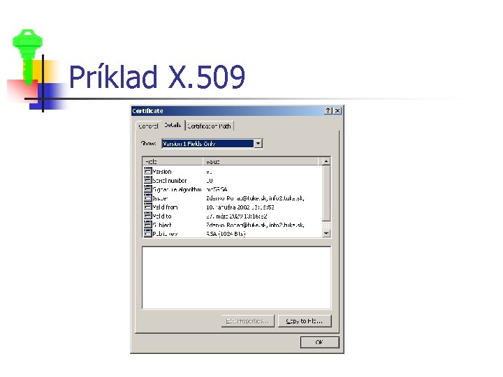 Príklad X. 509 