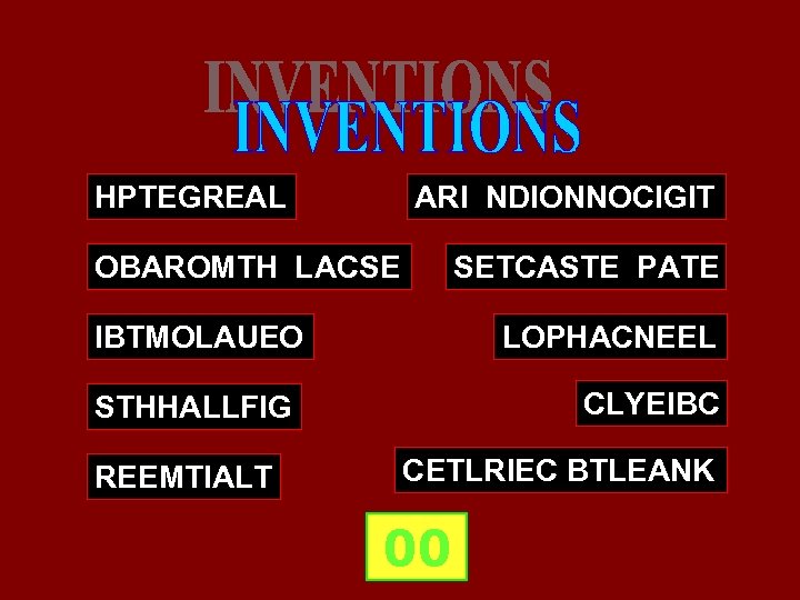 HPTEGREAL ARI NDIONNOCIGIT OBAROMTH LACSE SETCASTE PATE LOPHACNEEL IBTMOLAUEO CLYEIBC STHHALLFIG REEMTIALT CETLRIEC BTLEANK