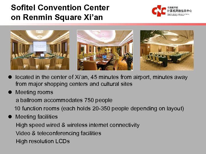 Sofitel Convention Center on Renmin Square Xi’an l located in the center of Xi’an,
