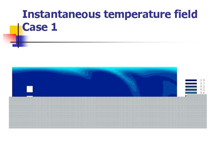Instantaneous temperature field Case 1 