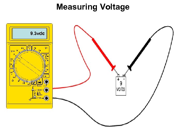 Measuring Voltage 9. 3 vdc 