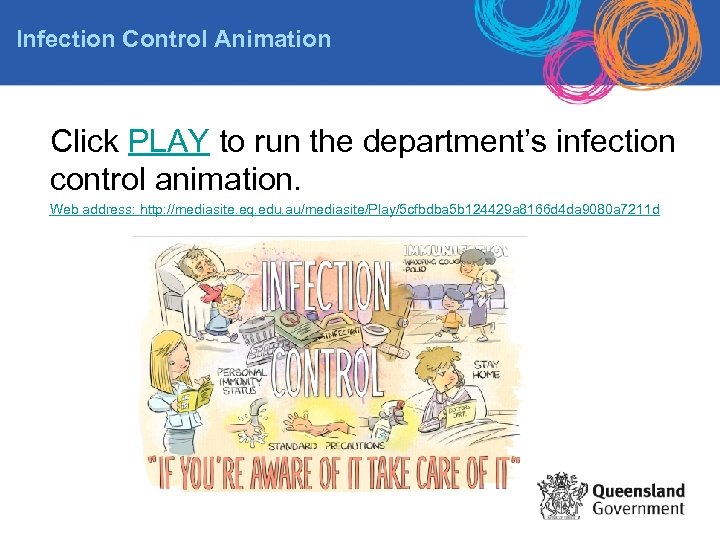 Infection Control Animation Click PLAY to run the department’s infection control animation. Web address: