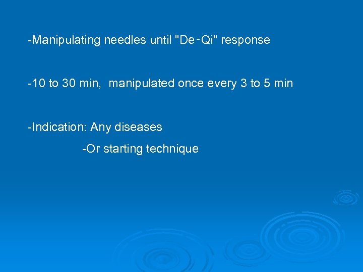 -Manipulating needles until 