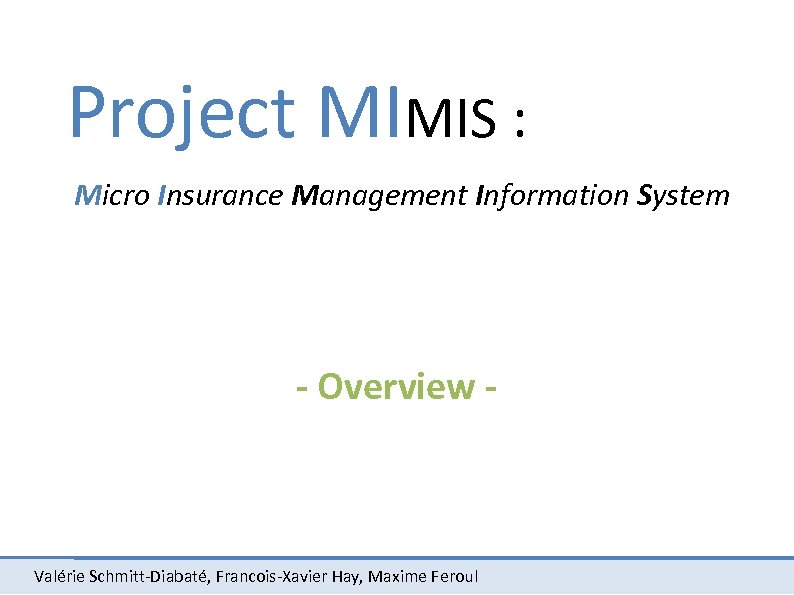 Project Mimis Micro Insurance Management Information System