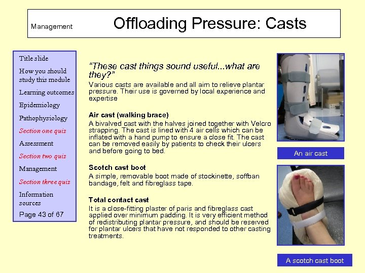 Management Title slide How you should study this module Learning outcomes Epidemiology Pathophysiology Section