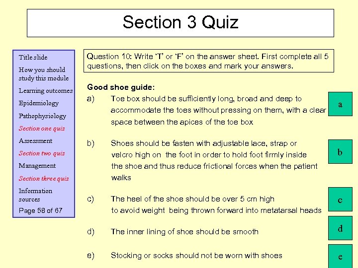 Section 3 Quiz Title slide How you should study this module Learning outcomes Epidemiology