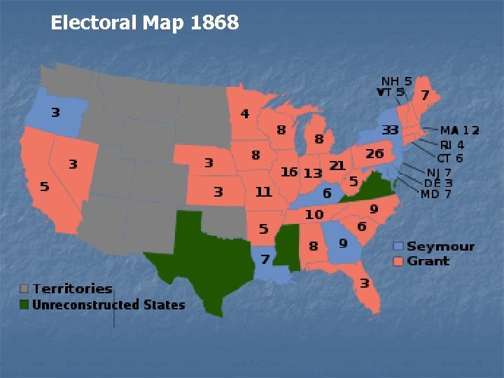 Electoral Map 1868 