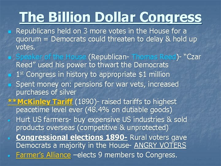 The Billion Dollar Congress Republicans held on 3 more votes in the House for