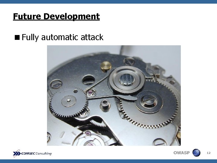 Future Development <Fully automatic attack OWASP 12 