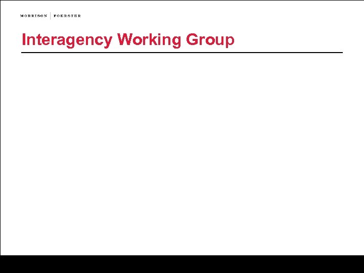 Interagency Working Group 