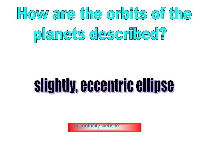 eccentricity website 