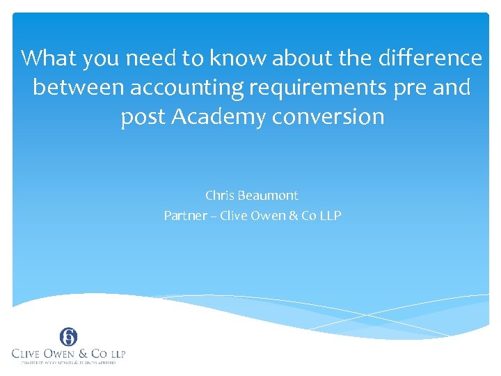 What you need to know about the difference between accounting requirements pre and post