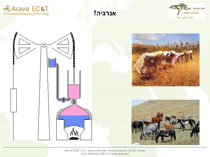 ! אנרגיה Arava EC&T LTD. Arava Institute І Kibbutz Ketura І 88840 І Israel