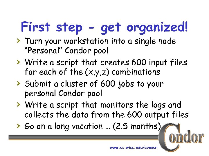 First step - get organized! › Turn your workstation into a single node ›