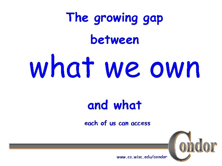 The growing gap between what we own and what each of us can access