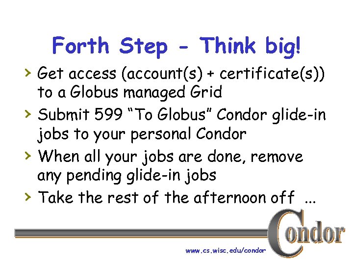 Forth Step - Think big! › Get access (account(s) + certificate(s)) › › ›