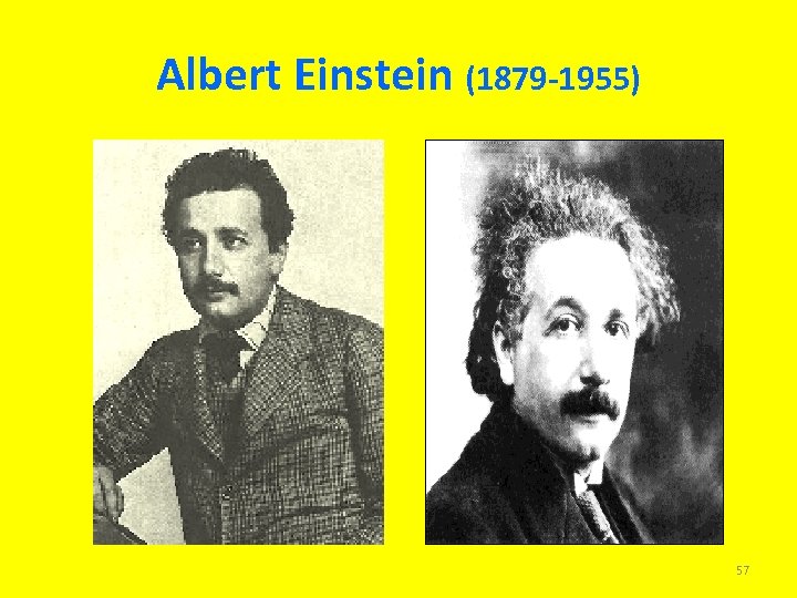 Albert Einstein (1879 -1955) 57 