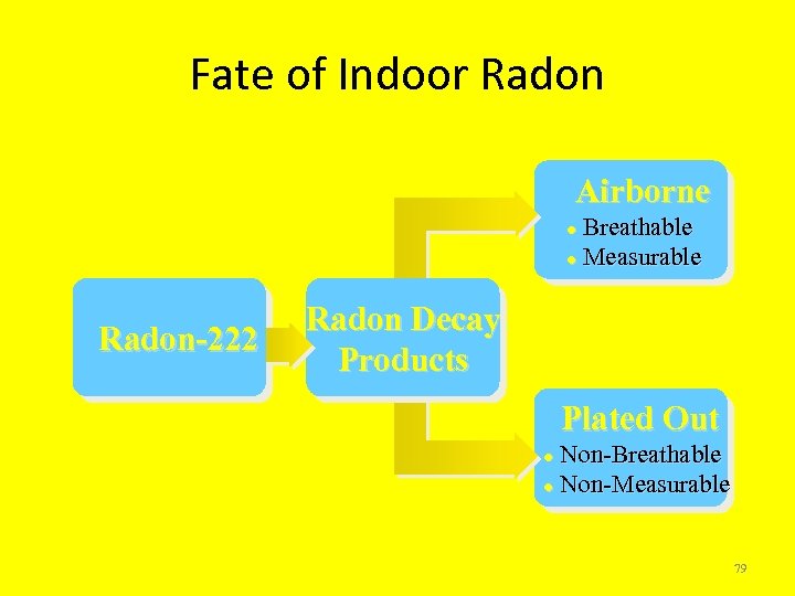 Fate of Indoor Radon Airborne Breathable l Measurable l Radon-222 Radon Decay Products Plated