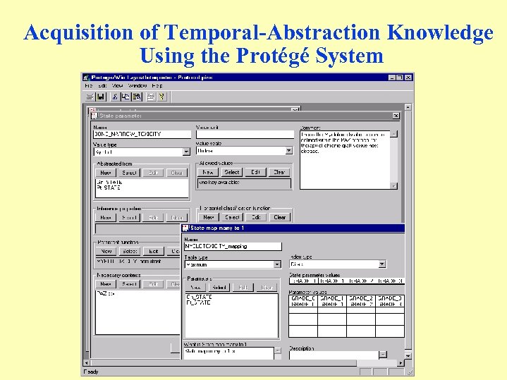 Acquisition of Temporal-Abstraction Knowledge Using the Protégé System 