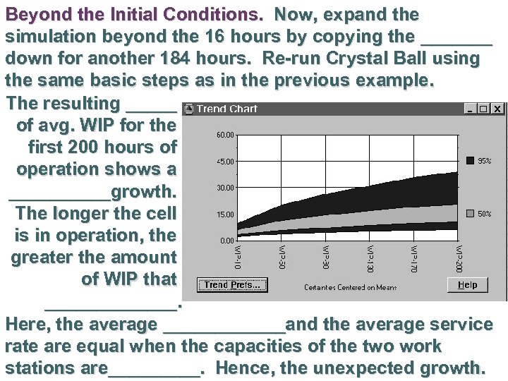 Beyond the Initial Conditions. Now, expand the simulation beyond the 16 hours by copying