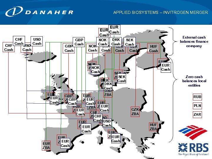 APPLIED BIOSYSTEMS – INVITROGEN MERGER EUR Cash CHF Cash USD Cash GBP Cash DKK