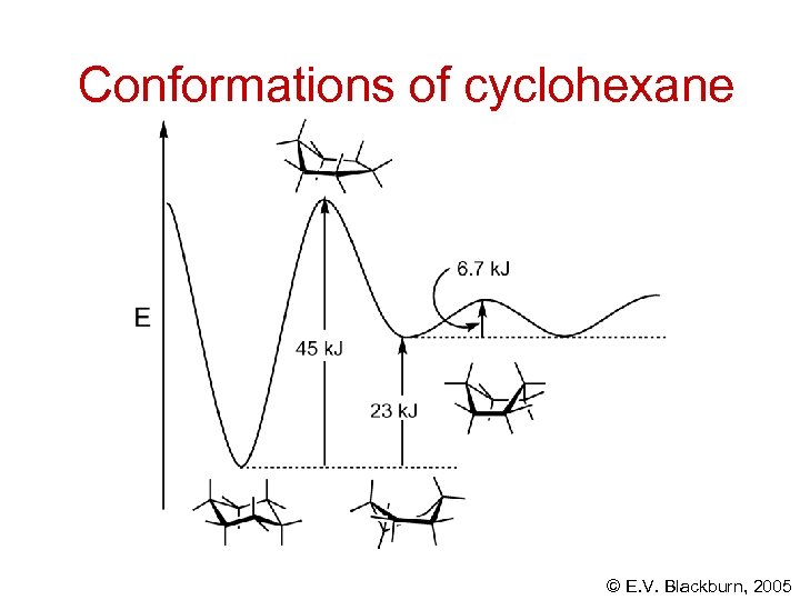 Conformations of cyclohexane © E. V. Blackburn, 2005 