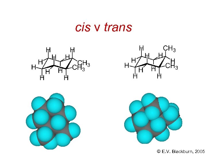 cis v trans © E. V. Blackburn, 2005 