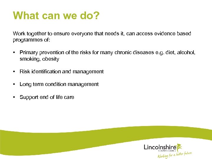 What can we do? Work together to ensure everyone that needs it, can access