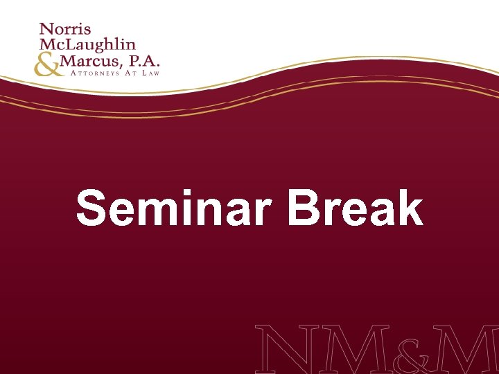 Seminar Break 