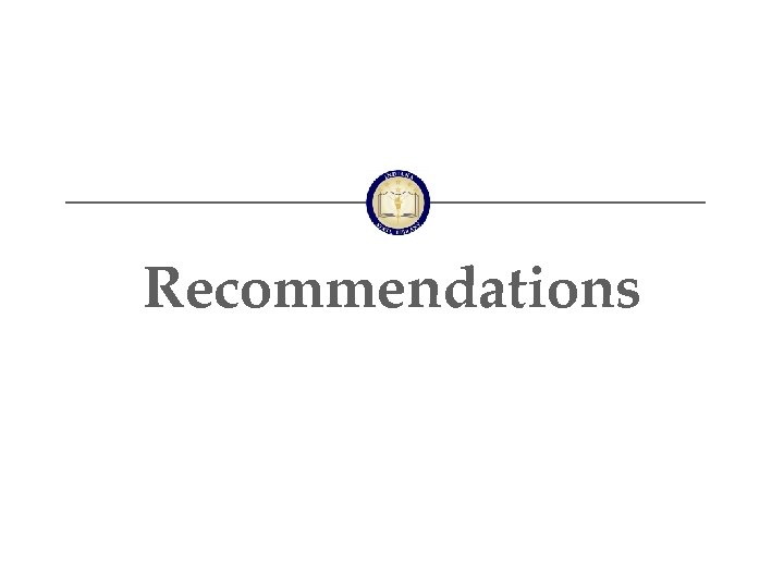 Recommendations 