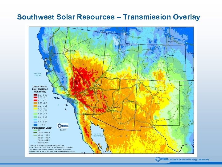 Southwest Solar Resources – Transmission Overlay 