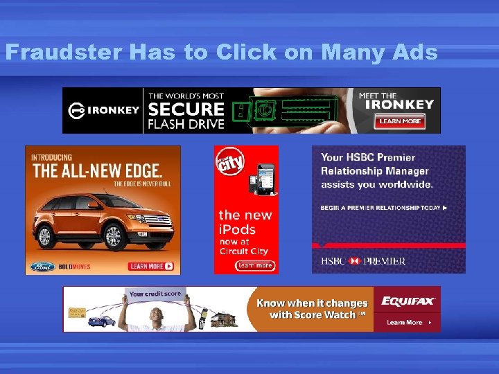 Fraudster Has to Click on Many Ads 