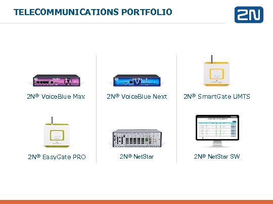 TELECOMMUNICATIONS PORTFOLIO 2 N® Voice. Blue Max 2 N® Voice. Blue Next 2 N®