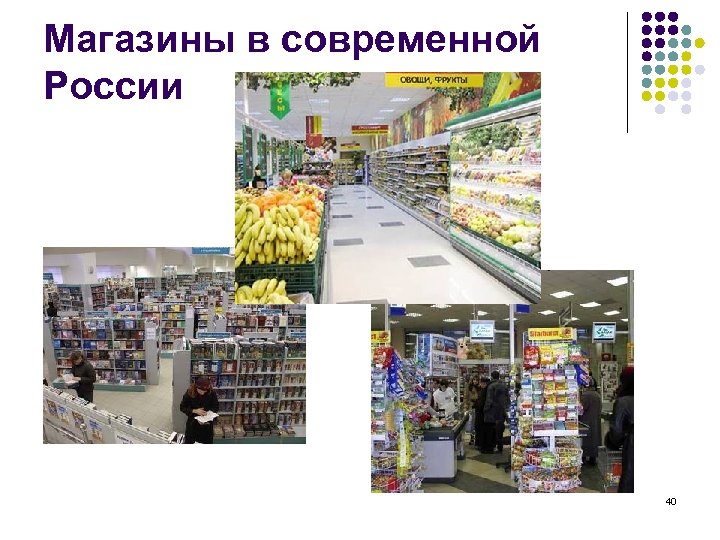 Магазины в современной России 40 