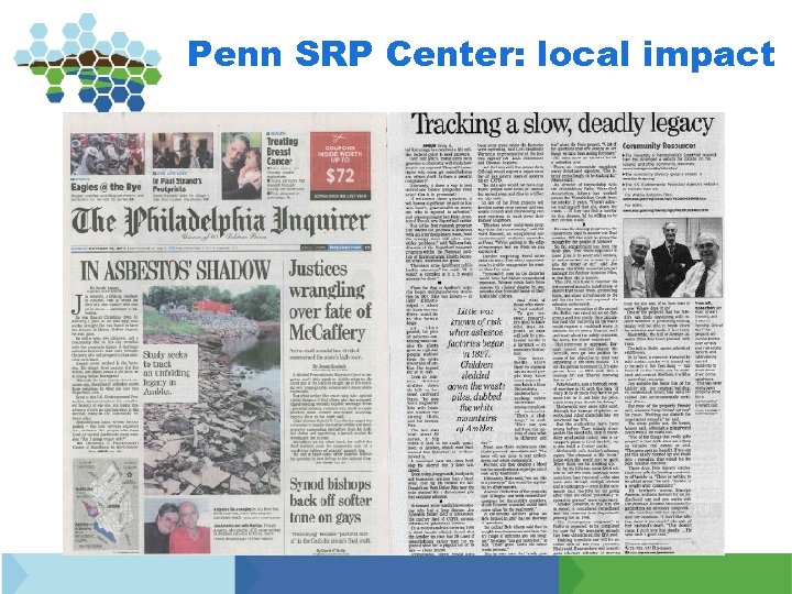 Penn SRP Center: local impact 