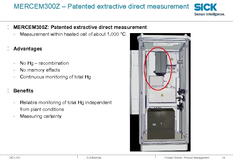 MERCEM 300 Z – Patented extractive direct measurement : MERCEM 300 Z: Patented extractive
