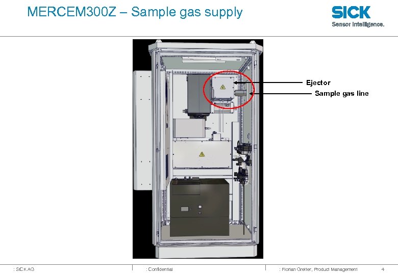 MERCEM 300 Z – Sample gas supply Ejector Sample gas line : SICK AG