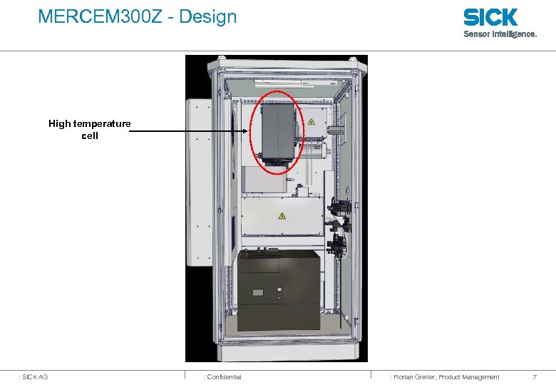 MERCEM 300 Z - Design High temperature cell : SICK AG : Confidential :