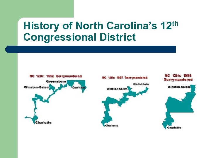 History of North Carolina’s 12 th Congressional District 