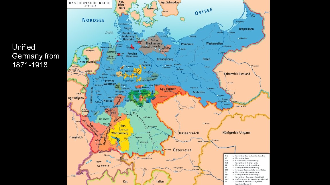 Unified Germany from 1871 -1918 