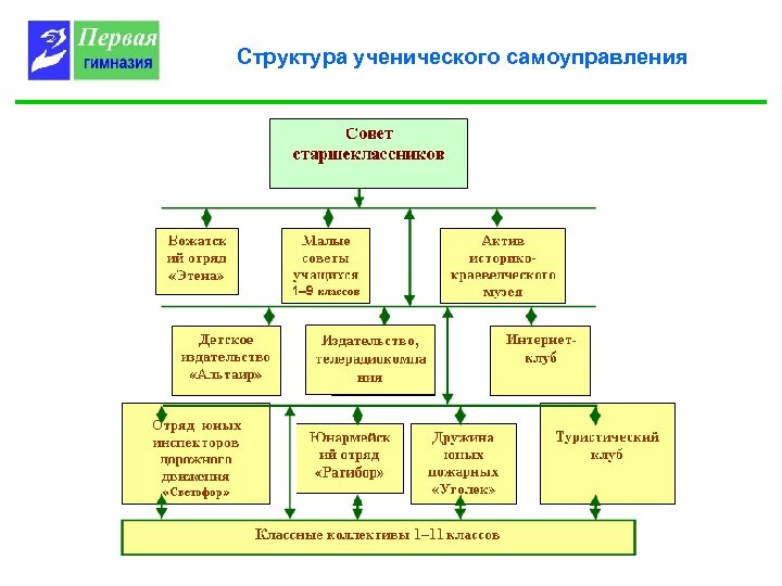 Структура ученического самоуправления 