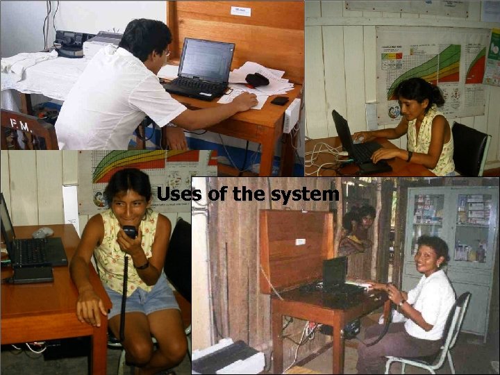 Uses of the system 