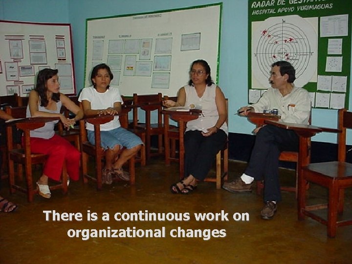 There is a continuous work on organizational changes 