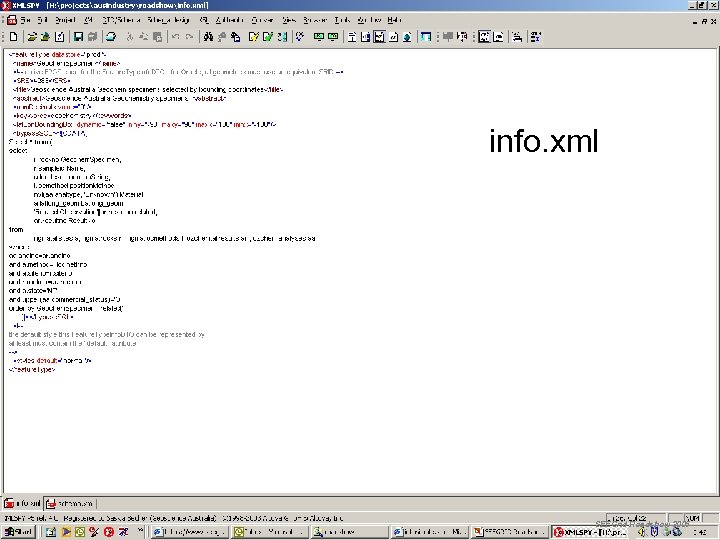 info. xml SEEGrid Roadshow 2005 