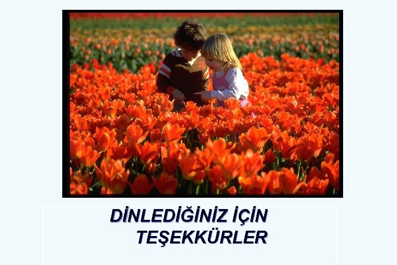 DİNLEDİĞİNİZ İÇİN TEŞEKKÜRLER 