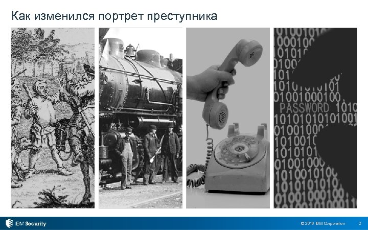 Как изменился портрет преступника © 2016 IBM Corporation 2 