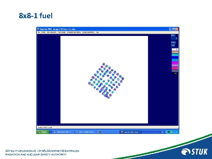 8 x 8 -1 fuel SÄTEILYTURVAKESKUS • STRÅLSÄKERHETSCENTRALEN RADIATION AND NUCLEAR SAFETY AUTHORITY 