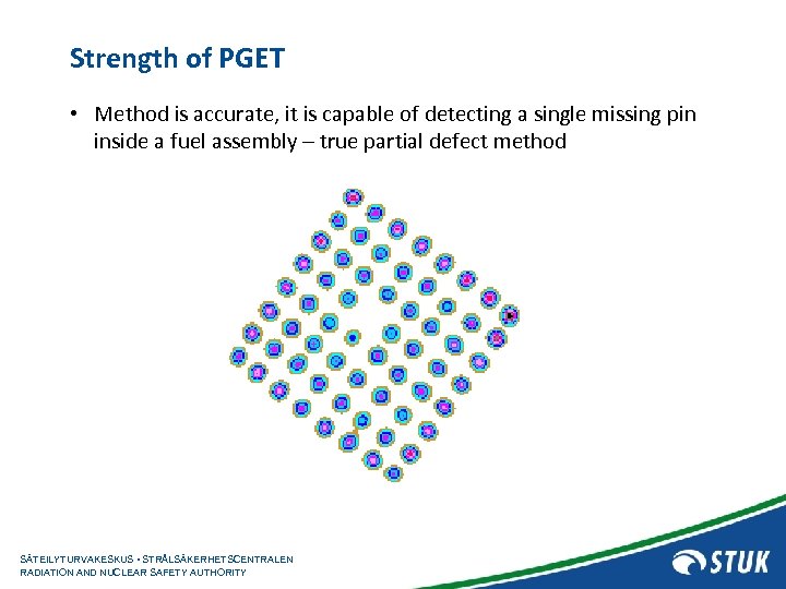 Strength of PGET • Method is accurate, it is capable of detecting a single